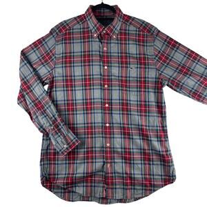 Vineyard Vines Plaid Slim Fit Tucker Shirt Sz Lg